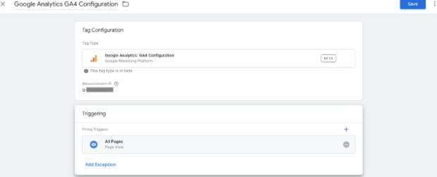 GA4 5 creenshot showing where you can find the new GA4 configuration tag in GTM