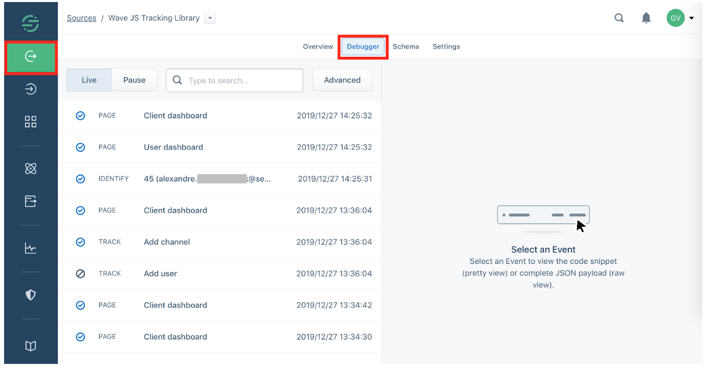 Segment debugger