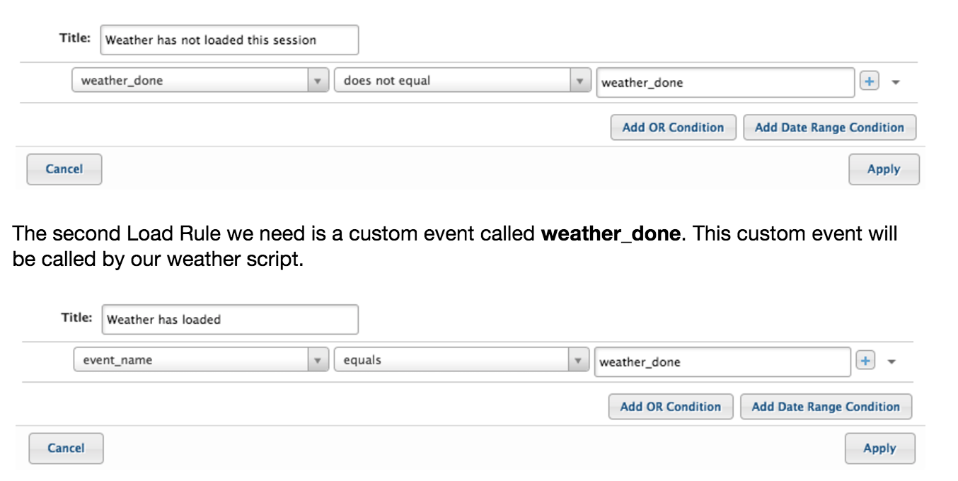 Tealium weather data 4