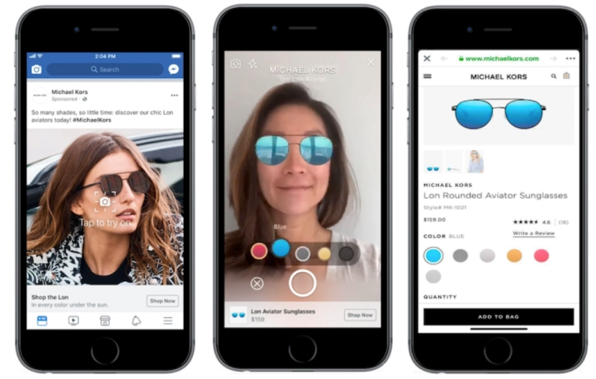 6 Augmented reality ads in de Facebook feed