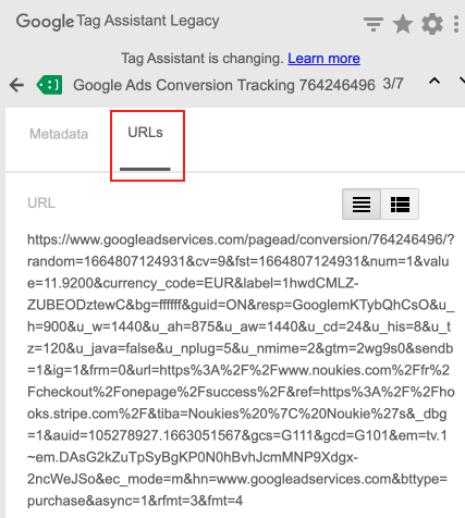 tag assistant url